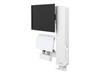 Wall Mount for LCD Monitor - ERGOTRON - StyleView Sit-Stand - White - Size 24" - Keyboard/Mouse Support