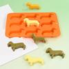 High Quality Silicone Dessert and Treat Molds 9 Cavity Dachshund Shape Mould For Handmade Chocolates And Dessert