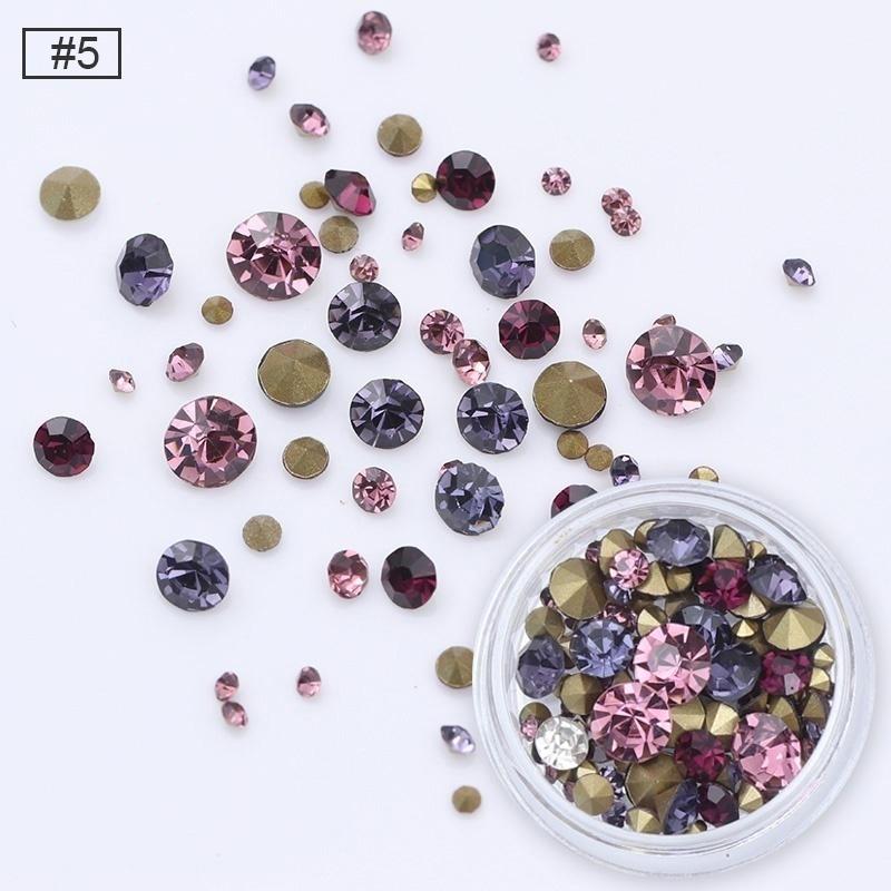 Strass Fondo Decorazione Unghie 3D Manicure Fai da Te Nail Art