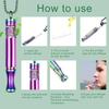 Mindfulness Training Whistle Necklace With Cotton Core Metal Relaxation Necklace Detachable Portable Decompression Necklace