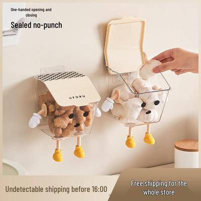 Wall-Mounted Food-Grade Storage Basket for Onion, Ginger & Garlic 