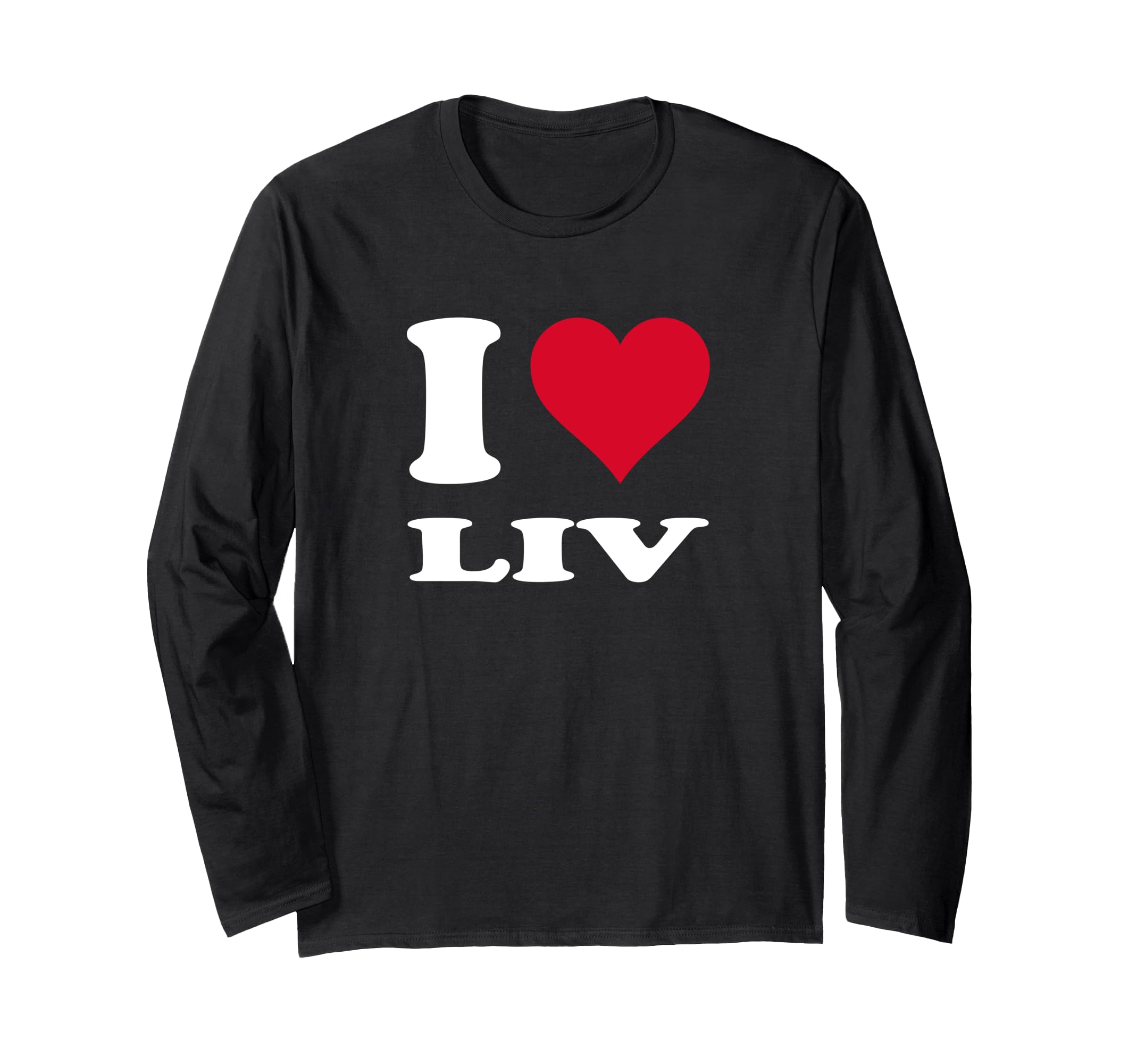 Red Heart I Love Liv Long Sleeve T-Shirt