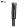 1pc 65mm Length Round Handle Dry Brazed Dry Drill Bits For Porcelain Tiles Marble Glass Ceramic Crowns Drill Bit 6-14mm