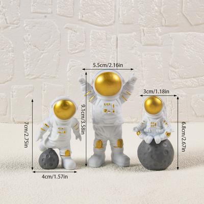 Astronaut Kuchenaufsatz Weltraum-Thema Geburtstagsparty Kuchendekoration Universum Planeten-Serie Kuchenaufsatz Kinder Geburtstagsgeschenk