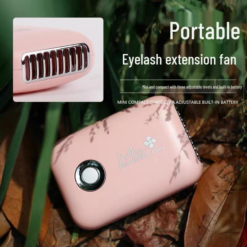 USB Rechargeable Mini Hair Dryer & Fan for Eyelash Extensions