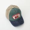 Fashion Hat Children's Color Matching Baseball Cap Fire Truck Embroidery Pattern Hat Boys Curved Edge Cap Breathable Sun Cap