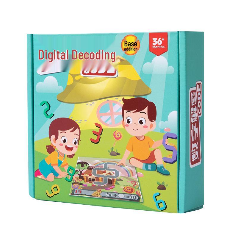 

Деревянная детская развивающая игра на расшифровку чисел для взаимодействия родителей и детей