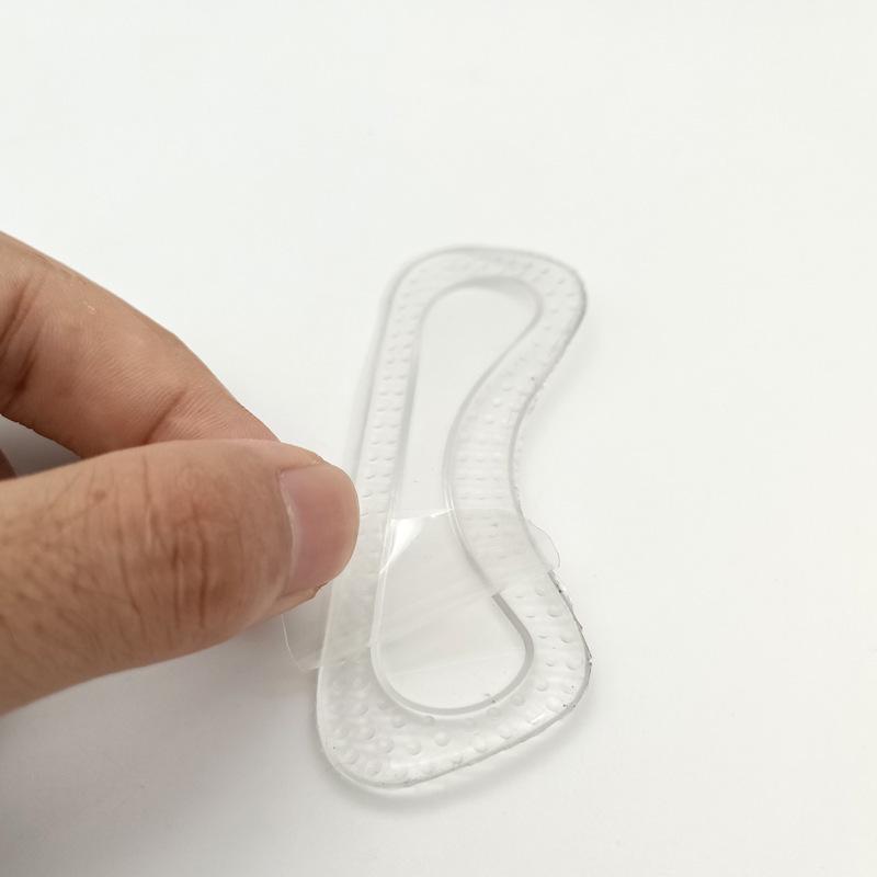 Double-Layer Silicone Heel Grips - Transparent Invisible Insoles for High Heels