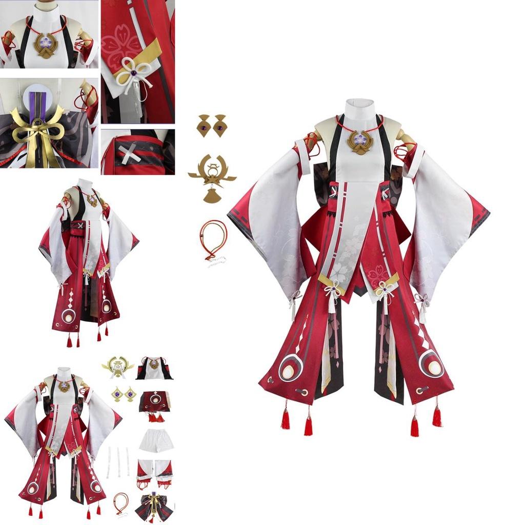 Yae Miko Guuji Yae Cosplay Costume Uniform Outfits For Halloween