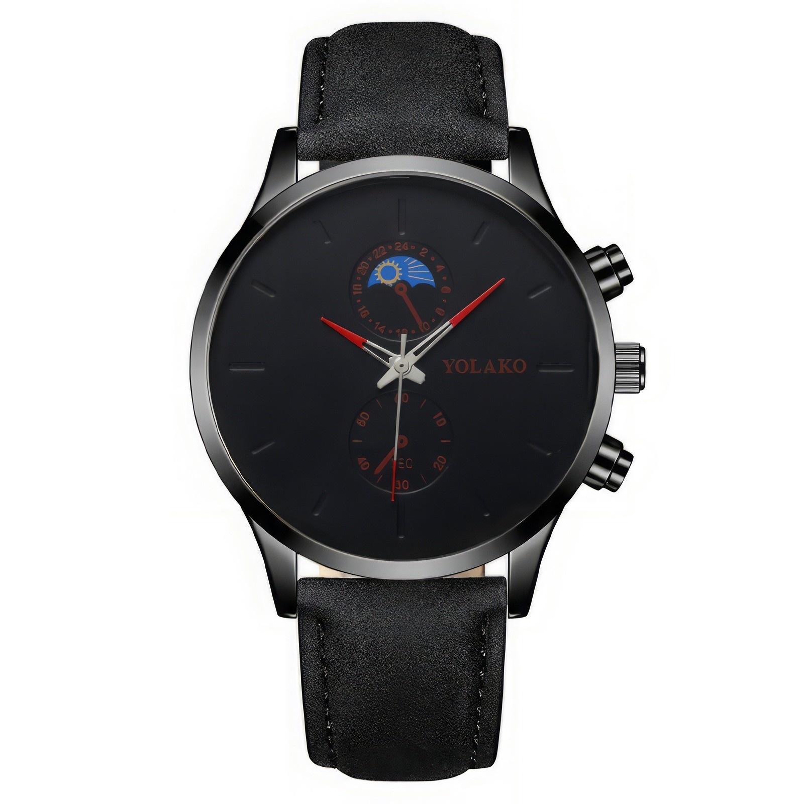 

Мужские водонепроницаемые светящиеся наручные часы-будильник для бега One Size красный