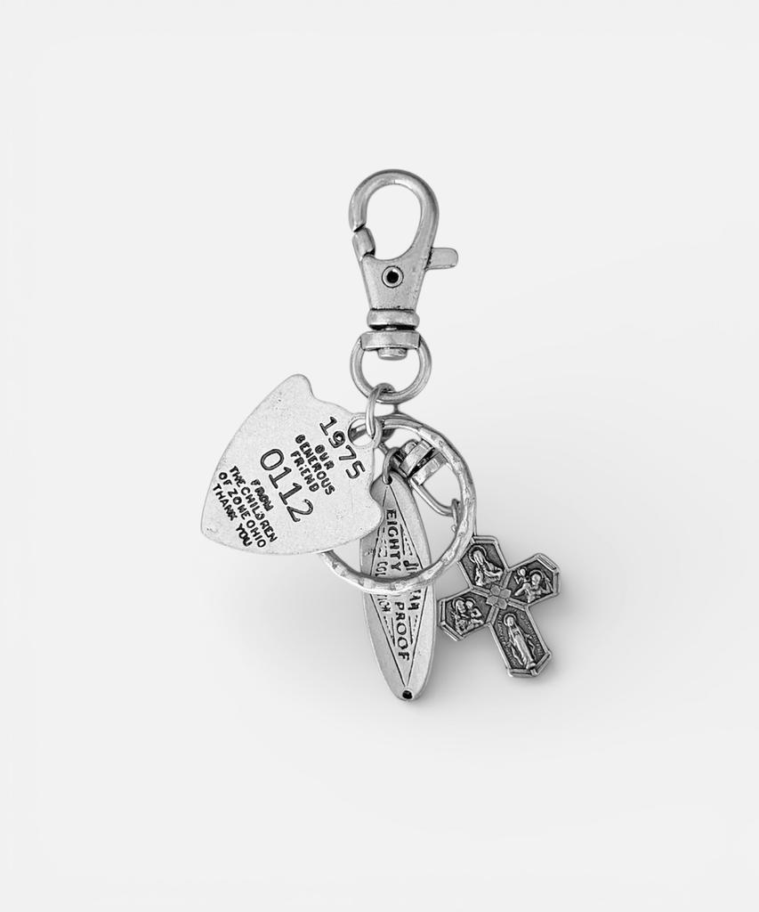 SEPTEMBER5 Vintage Silver Keyring
