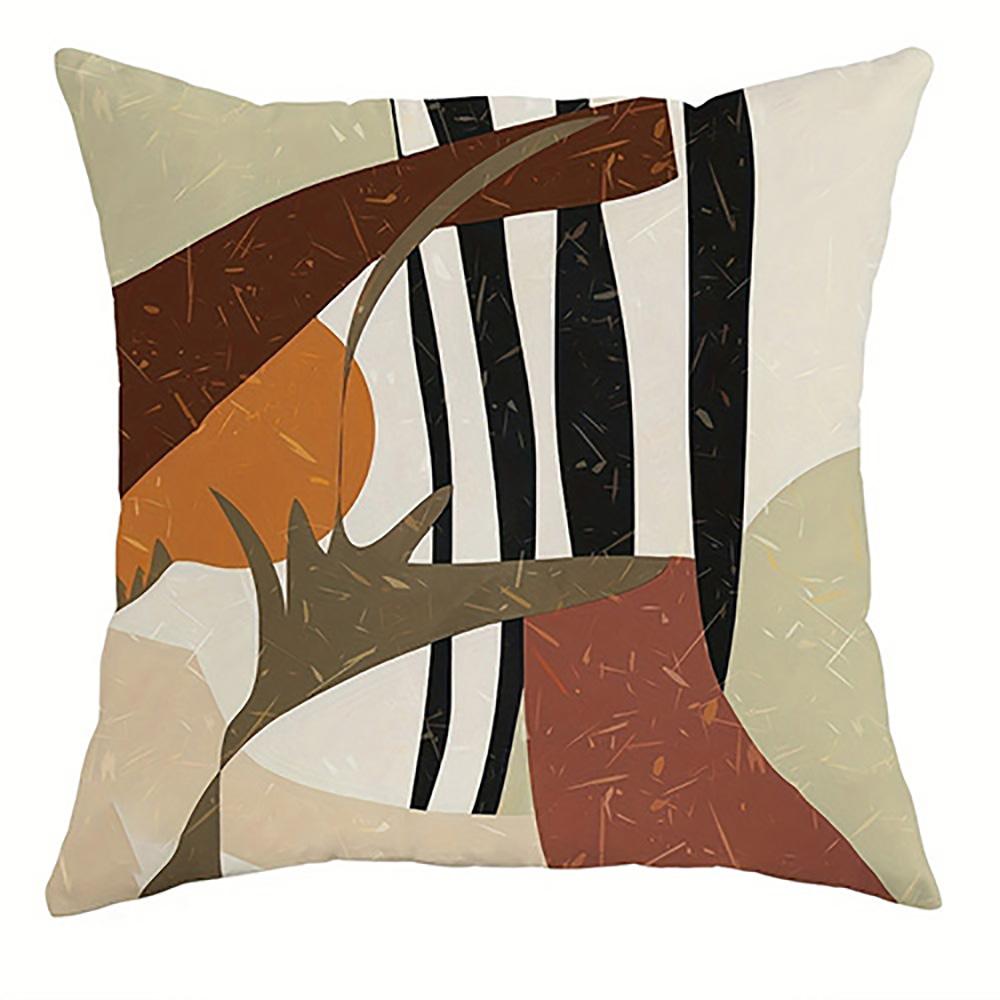 Abstract Shapes Pillowcase For Stylesuitable For Sofa Car Bedroom Decorative Cushion Cover Pillow Cover