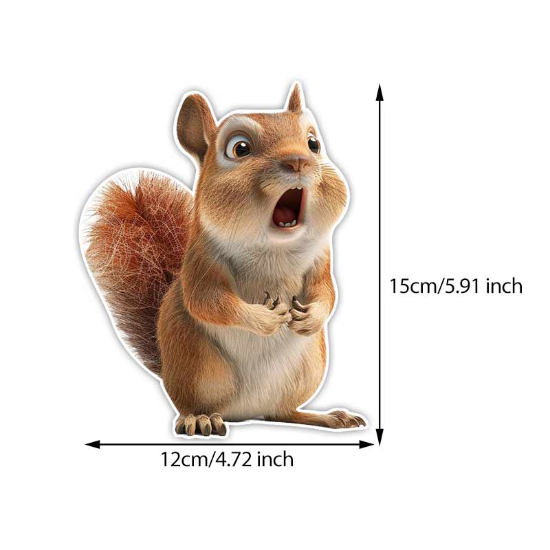 

Squirrel Car Stickers Waterproof Vinyl Decals Auto Body Window Bumper Decor Motorcycle Helmet Stickers TM338 D-15cm Longest Side