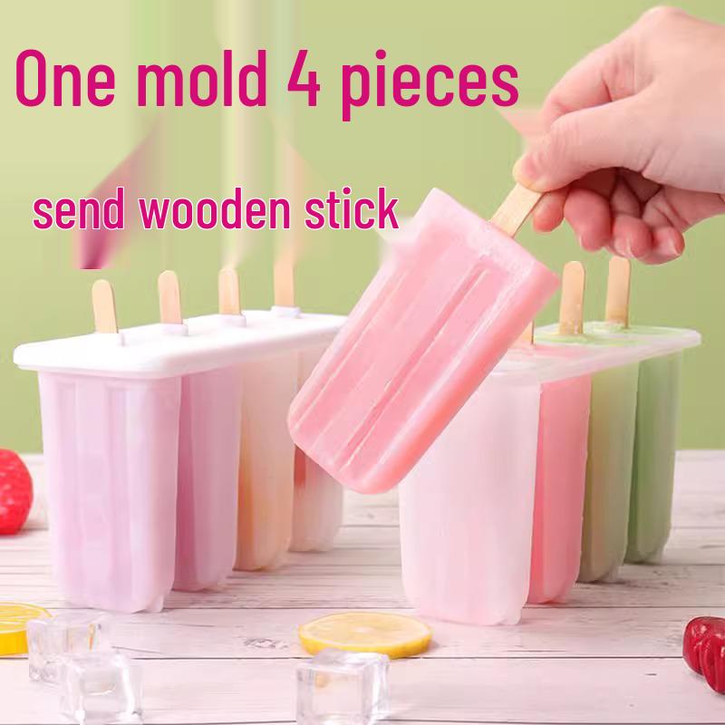 Child-Friendly Homemade Popsicle and Ice Cream Mold Box for Summer