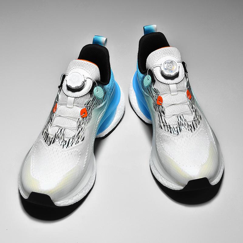 Men's Casual Breathable Shock-Absorbing Sports Shoes Men's Soft-Soled Sports Student Popcorn Running Shoes Trendy Shoes