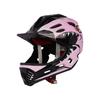 Kinder Vollgesichts-Skatehelm mit abnehmbarem Kinnschutz Cartoon-Monster-Design Rollschuhfahren Radfahren Sicherheitsausrüstung