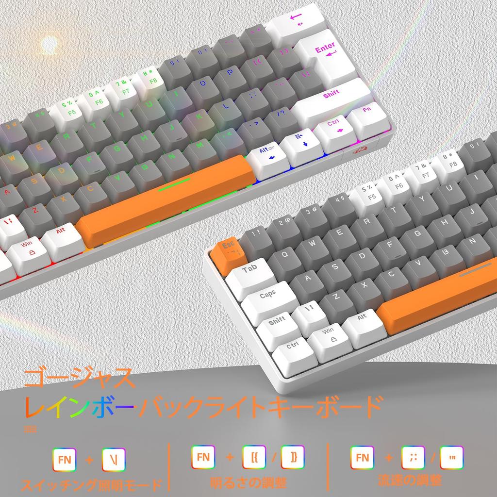 ZIYOULANG T60 Gaming Mechanical Red Compact Wired 62 Color 19 64 Color Rainbow Full Key English Injection Molding Key Metal Aviation Connector