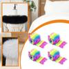 4 Pieces Shaggy Faux Strips Decorative Multifunctional Premium Warm 1.5M Craft Soft for Santa Claus