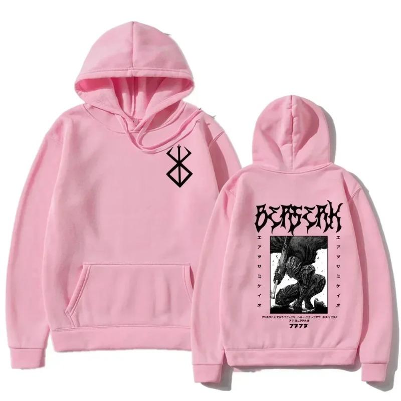 Berserk Guts Hoodie Japansk Anime Tryck Sportkläder Mode Tröja Hip Hop Unisex Höst Vinter Fleece Streetwear