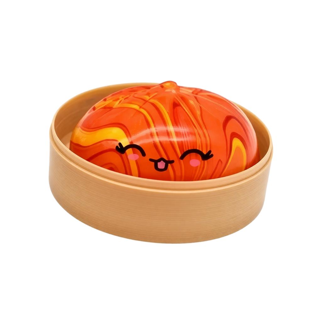 Bun Shaped Toy with Steamer Basket - Cute Toy for Kids, Adults, and Collectors