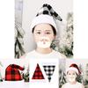 Adult Christmas Unique Hat In Red And Black Checkered Design For Holiday Cheer