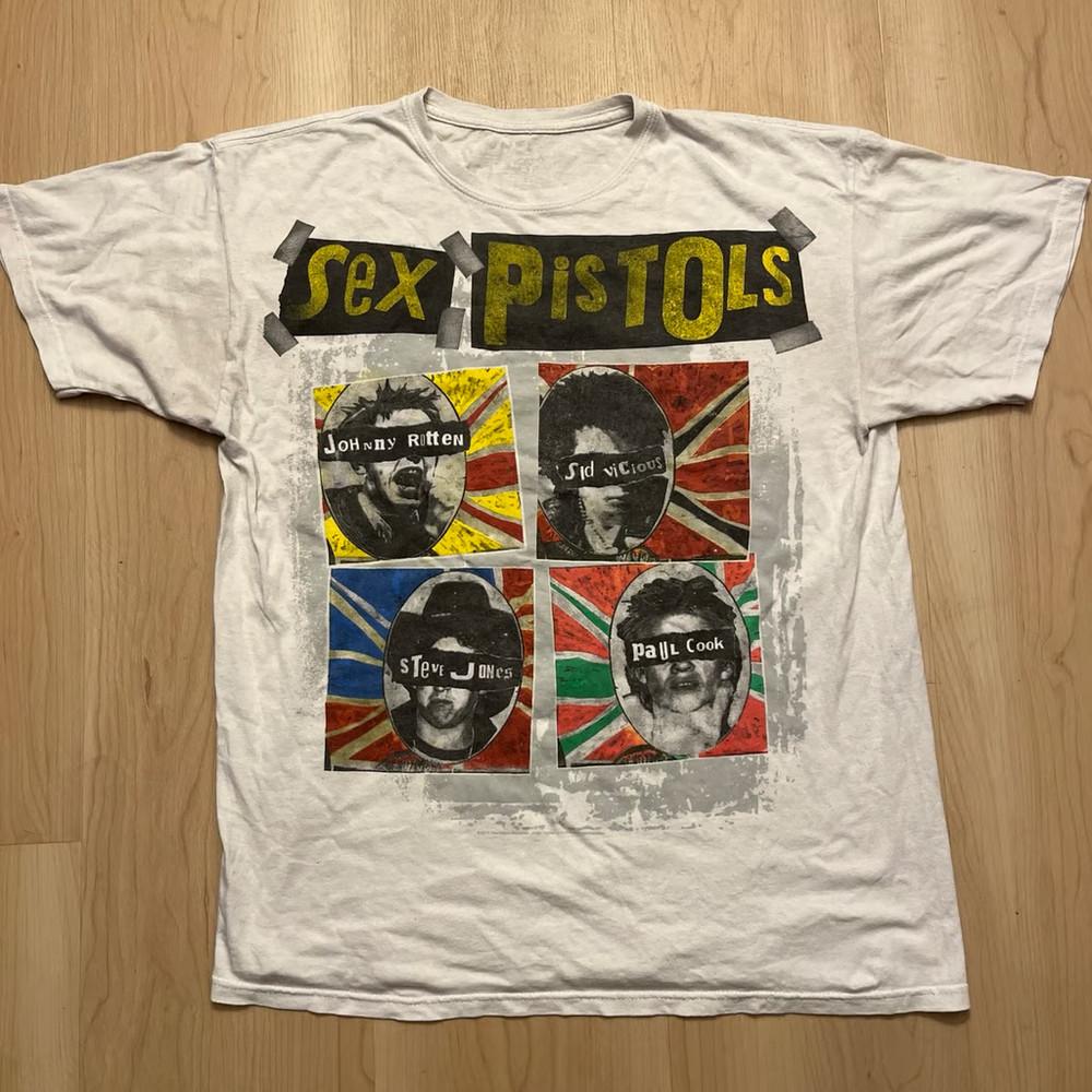 Винтажная футболка группы Sex Pistols Унисекс Концертная S - 5XL SN038 Унисекс Футболка XXXXL