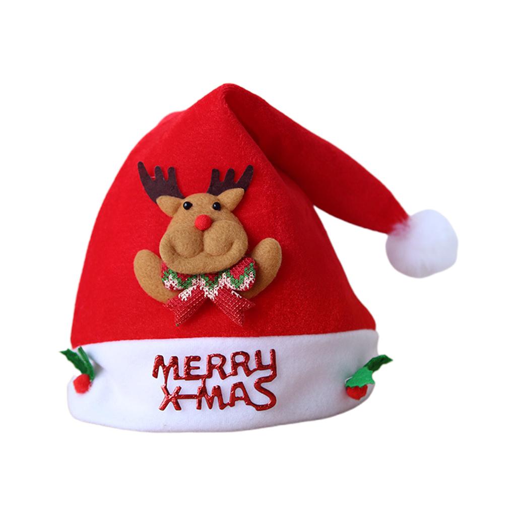 Parent Children Christmas Hat Unisex Adult Kids Santa Hat Xmas Holiday Hat for Festive Party New Year Gift for Kids