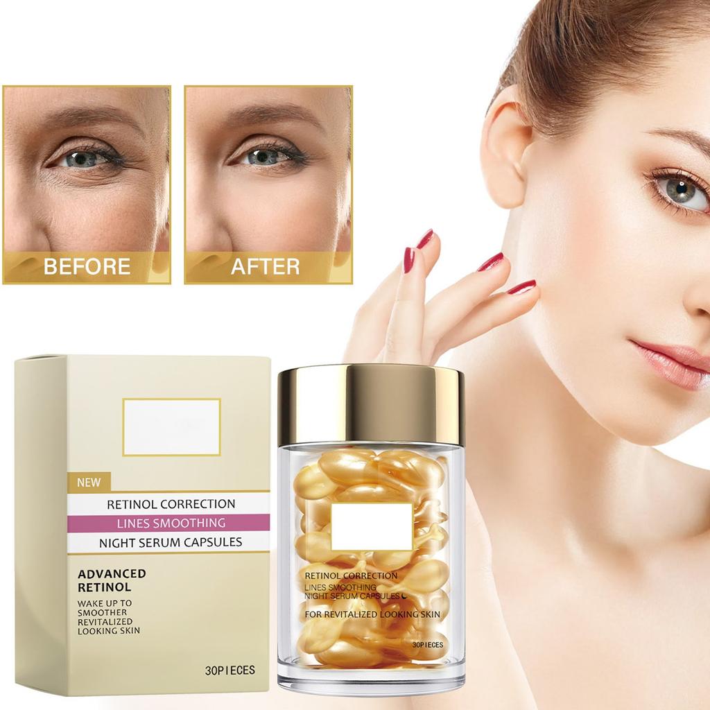 Retinol Serum Care For Aging For Dark Circles And Puffiness Dark Circles Skin Care Eye Bag Care Serum Bag Reduction Care Men Women 30pc 1ml