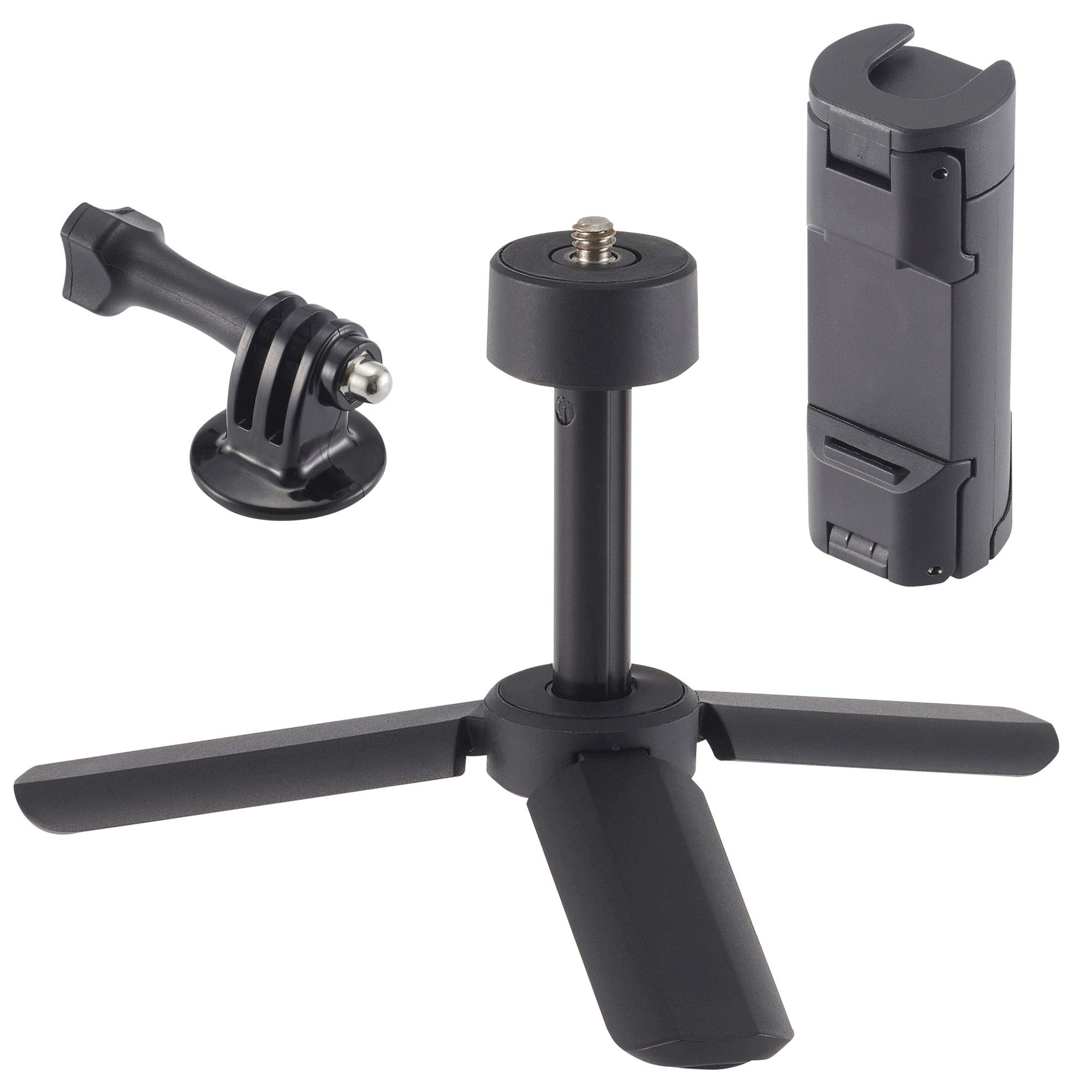 

Hakuba ePod Selfie Compact Tripod for Tabletop Ideal for Smartphone Web and Video Recording (H-EPSLF) Use, Webcams, Photography, Conferencing, чёрный