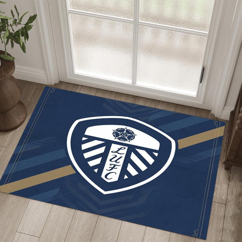 Leeds United Design Crystal Velvet Carpet Cozy Non?Slip Printed Rug For Bedroom Living Room Entrance