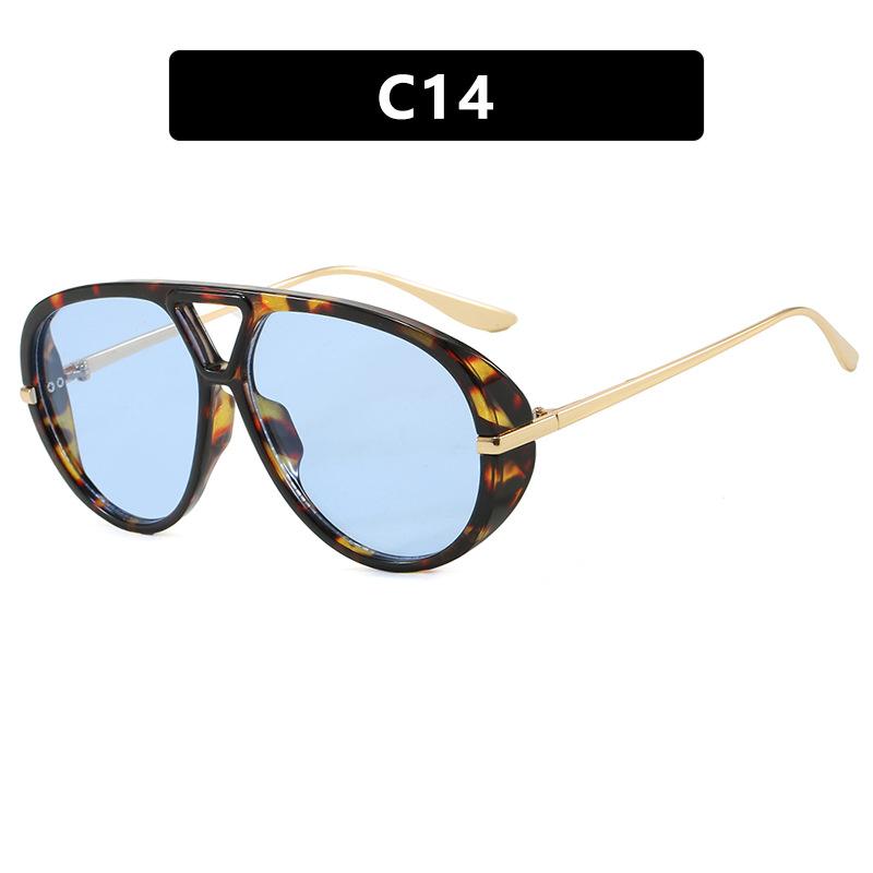 Oversized Pilot Sunglasses New in Vintage Double Bridge Sun Glasses Women Trendy Luxury Brand Design Outdoor Shades