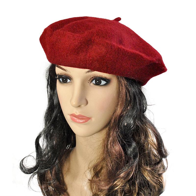 Korean-Style Autumn/Winter Women's Wool Beret