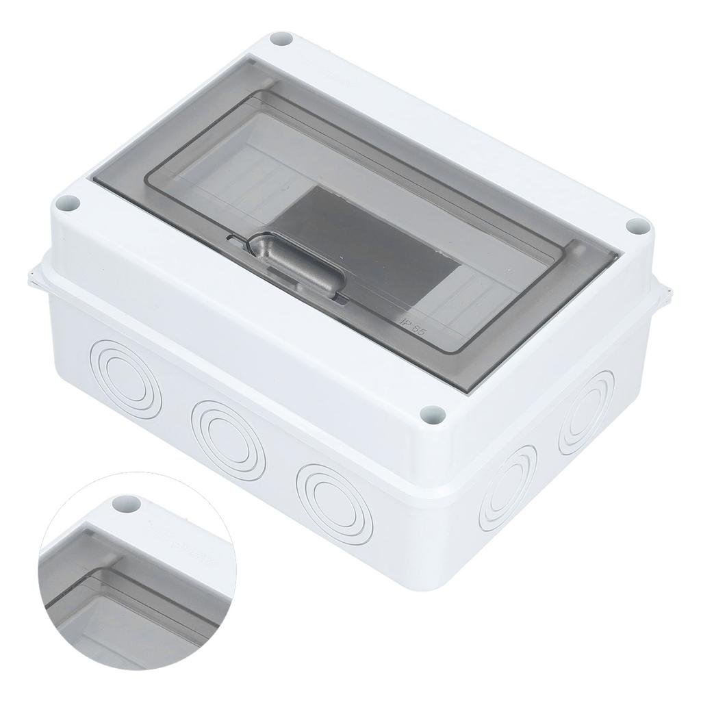 Transparent Cover Power Distribution Protection Box Plastic Distribution Box for Outdoor 8 Way Circu