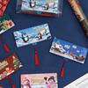2Pcs Holiday Red Envelope 10-Slot Christmas Money Bag And Gift Card Clip Perfect For Christmas Birthdays And Thanksgiving