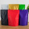 Custom Print Smell Proof Small Mini Ziplock Stand up Pouch Packet Sachet Matte Black Packaging Mylar Bags with Window