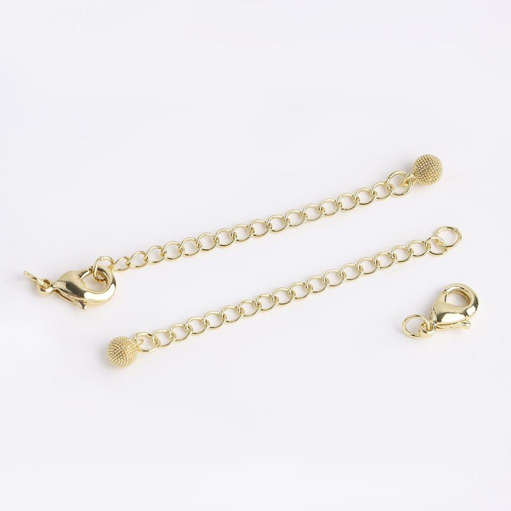 18K Gold-Plated Dolphin Shell Tail Extension Chain for DIY Bracelets/Necklaces with Lobster Clasp – High Color Retention, Fashionable Light Luxury