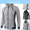 Mens Thick Warm Zip Up Hoodie With Soft Fabric And Comfortable Fit For Everyday Wear