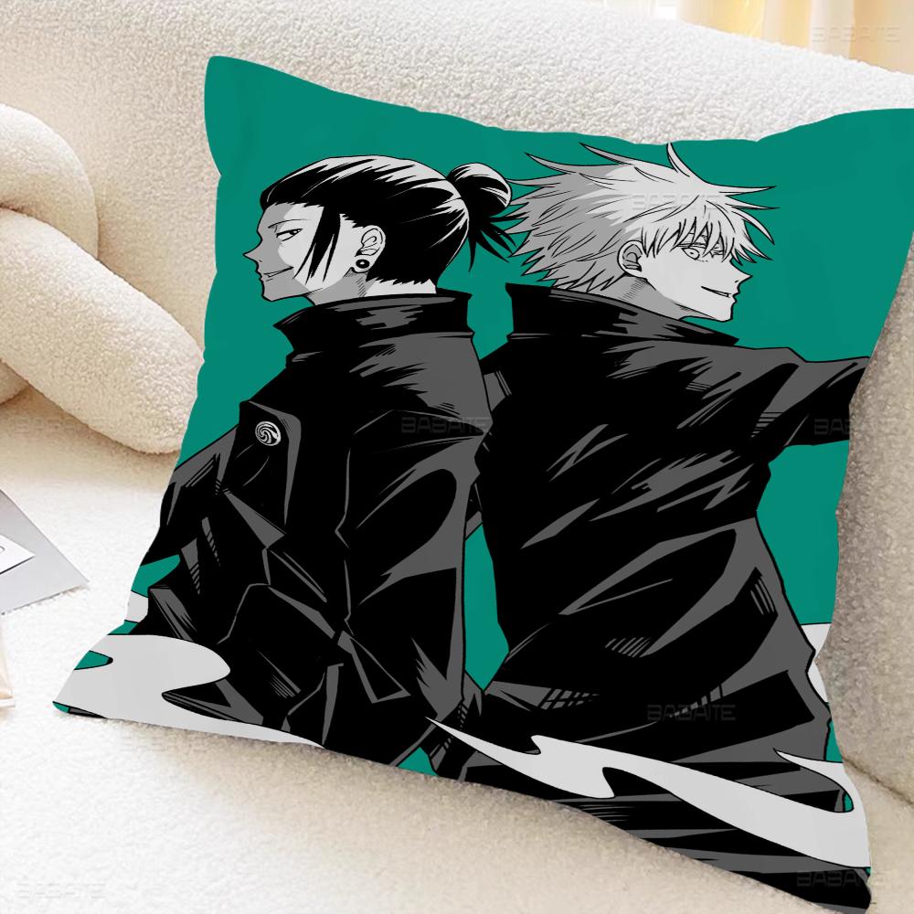 Anime Gojo And Geto Cushion Cover Pillow Cover Decor Pillowcase Printed Cushion Case For Couch