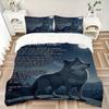 3pcs Wolf's Guide Bedding Set, Includes Quilt Cover and Pillowcases, Suitable for All Seasons