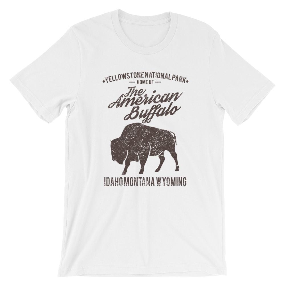 

The American Buffalo T-Shirt. Yellowstone Park 100% Cotton Premium Tee NEW 4XL
