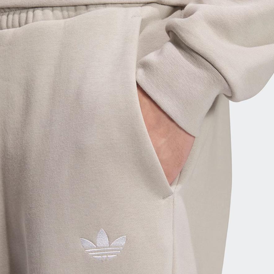 Adidas Originals Logo Comfortable Loose Versatile Sports Long Pants Unisex Bottoms Silver-Gray JL8392