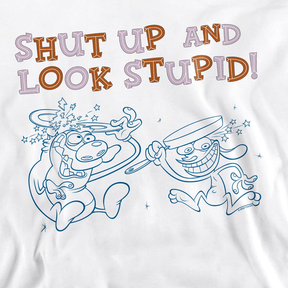 Ren a Stimpy unisex pro dospělé - Drž hubu a podívej se hloupě! Mikina