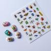 5D Embossed Dragonfly & Butterfly Nail Art Stickers with Insects & Ladybugs
