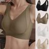 European Size Women's Plus Size Seamless Bras Push Up Bras for Large Breasts Maillard Colored Tank Top Underwear
