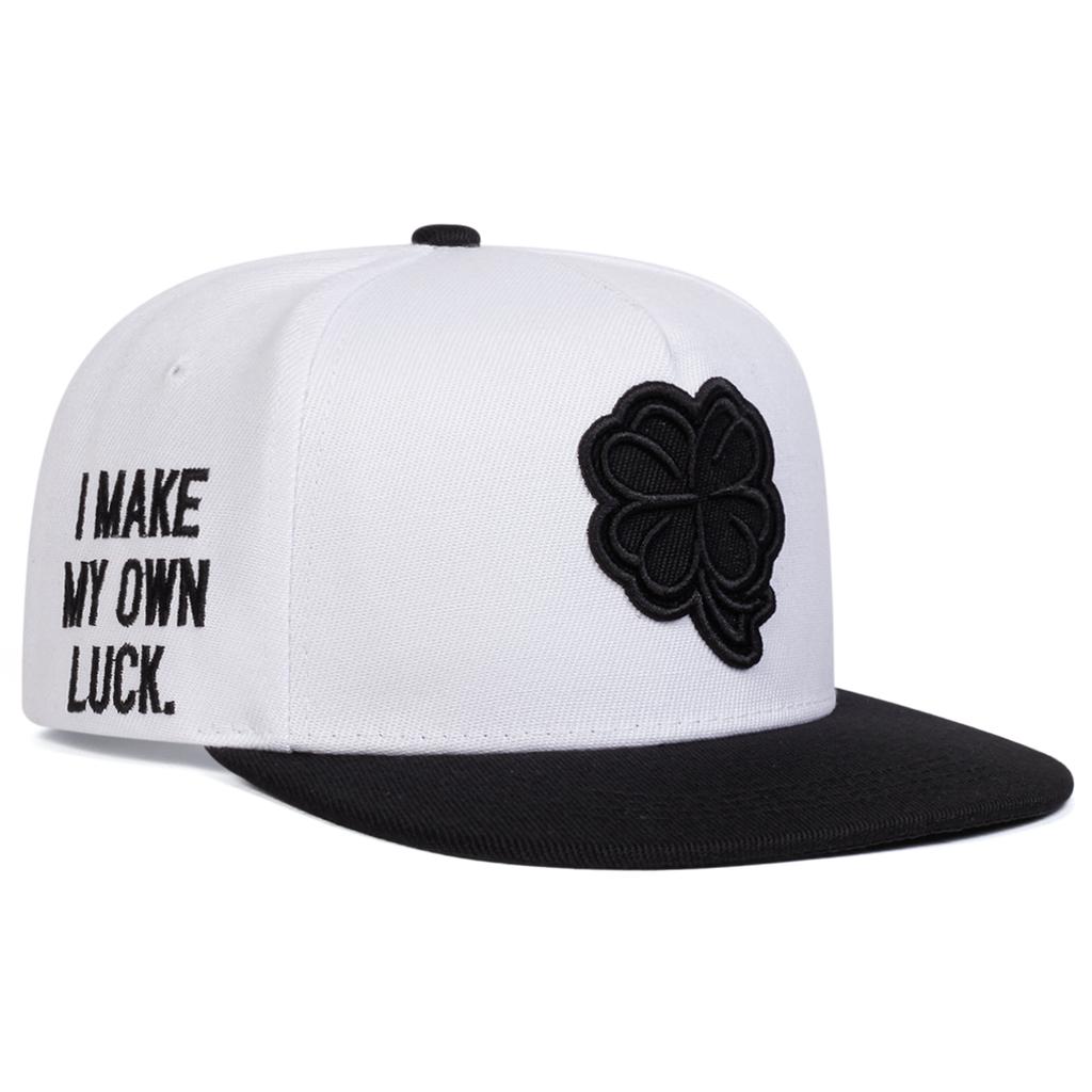 Men Four-leaf Clover Side Letter Embroidered Hip Hop Hat Outdoor Adjustable Sunscreen Leisure Hat Spring Autumn Travel Tourism Beach Vacation