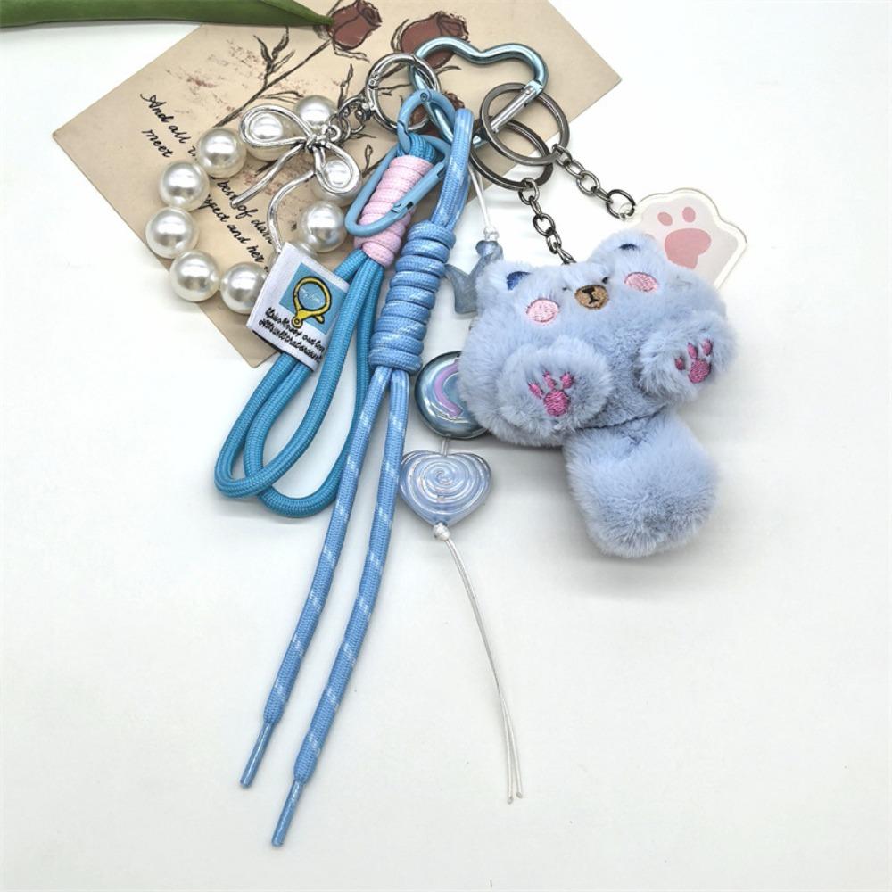 Ornaments Cat Plush Keychain Bag Hanging Cat Mobile Phone Chain Holiday Gift