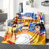Bob'S Burgers Family Adventure Flannel Blanket Super Soft Warm Cozy Blanket For Sofa Bed Office Travel Allseason Home Decor Gift