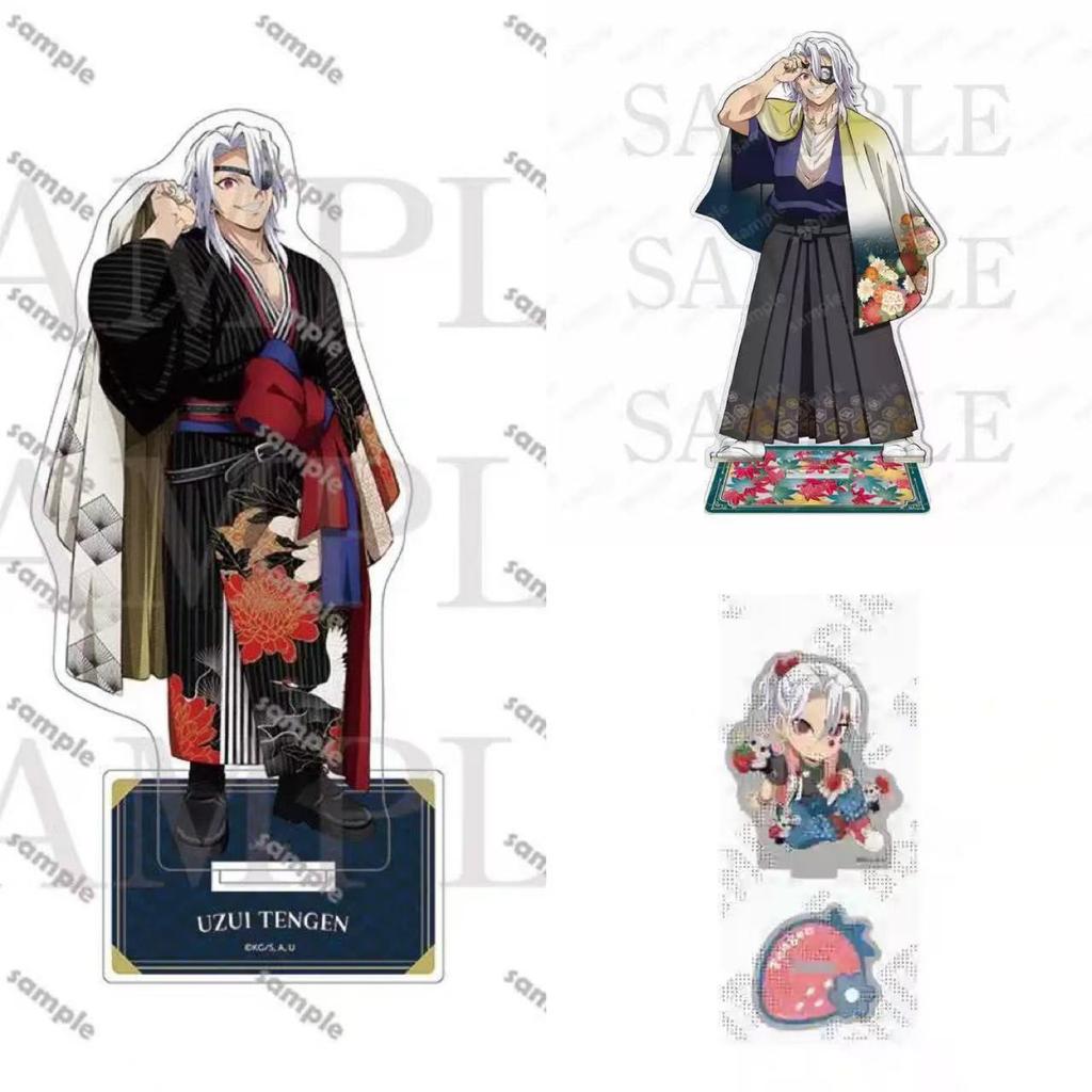 FOR Balde of Ghost Muichiro Figure Collection Acg Stand Uzui Tengen Acrylic Stand Gyomei Figur Standing Plate Kyoujurou Toys Boy
