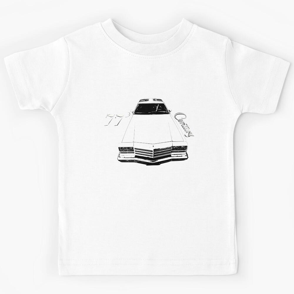 1977 Buick Century B&W Kids T-Shirt 160