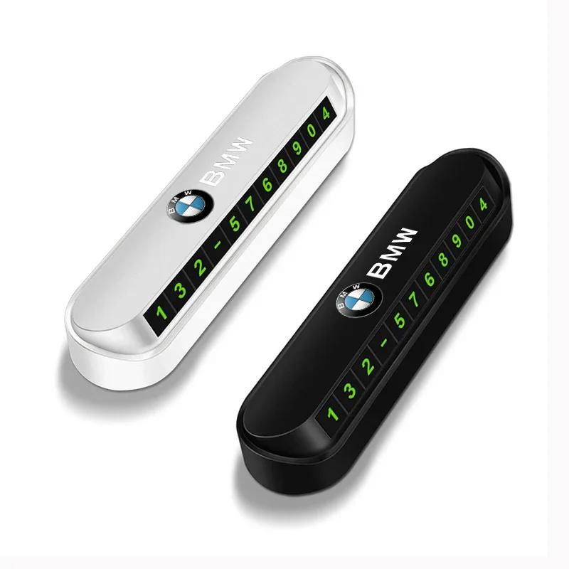 Temporary Car Parking Phone Number Card Night Glowing Sign To Stop Car Car Accessorys For BMW E46 E39 E90 E60 E36 F30 F10 E34 X1
